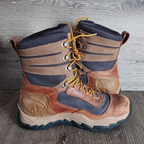 LaCrosse Brown and Tan High-Top Boots with Sturdy Sole - Picture 7 of 9